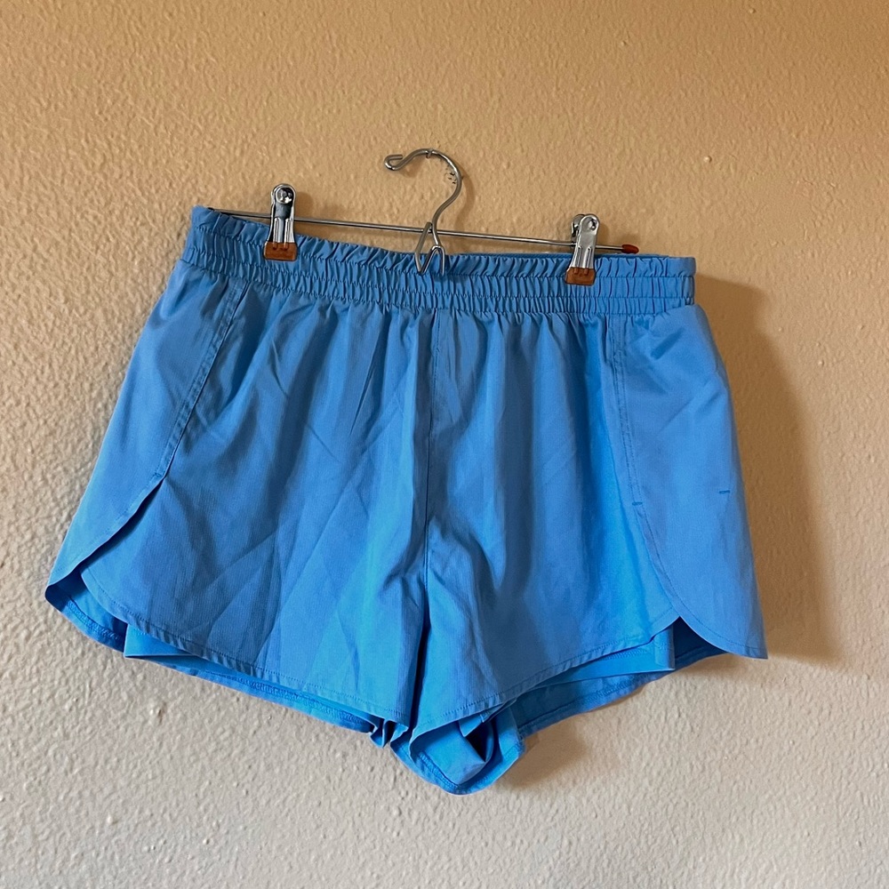 Girlfriend Collective Blue BioWoven Trail Short